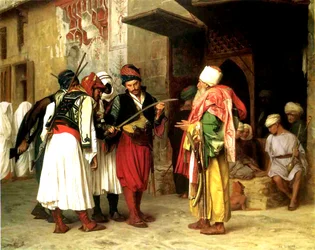 Old Clothes Merchant, Cairo, 1866